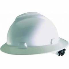 4-point Full Brim White Msa V-guard Hard Hat